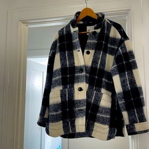 Madewell jacket, soft lining, great pockets, good condition, too big for me.